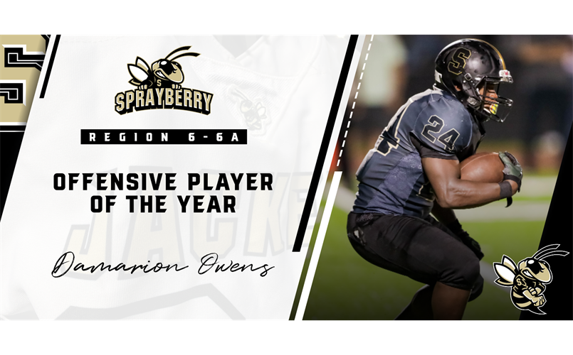 Damarion Owens Named Region 6-6A Offensive Player of the Year!