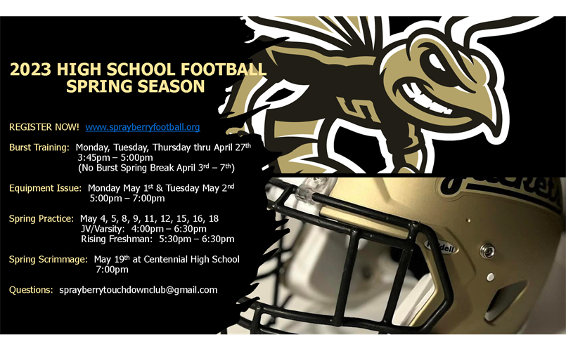 Sprayberry Spring Football