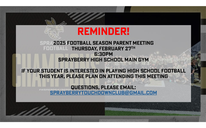 2025 Parent Meeting
