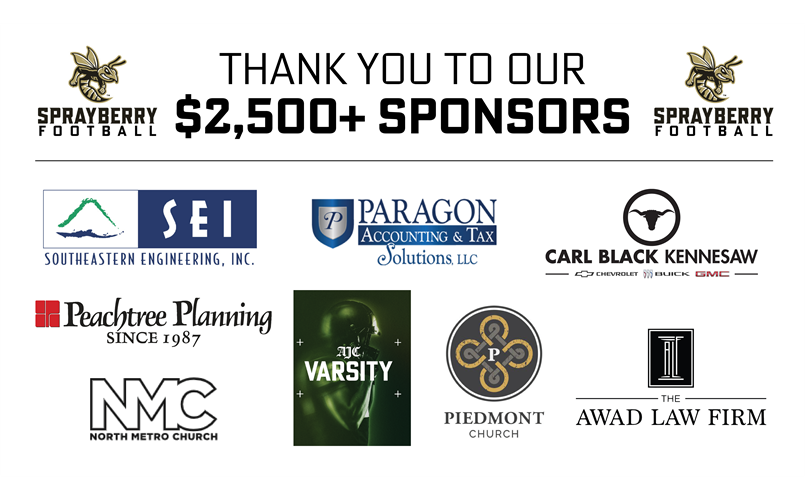 $2,500+ Sponsors