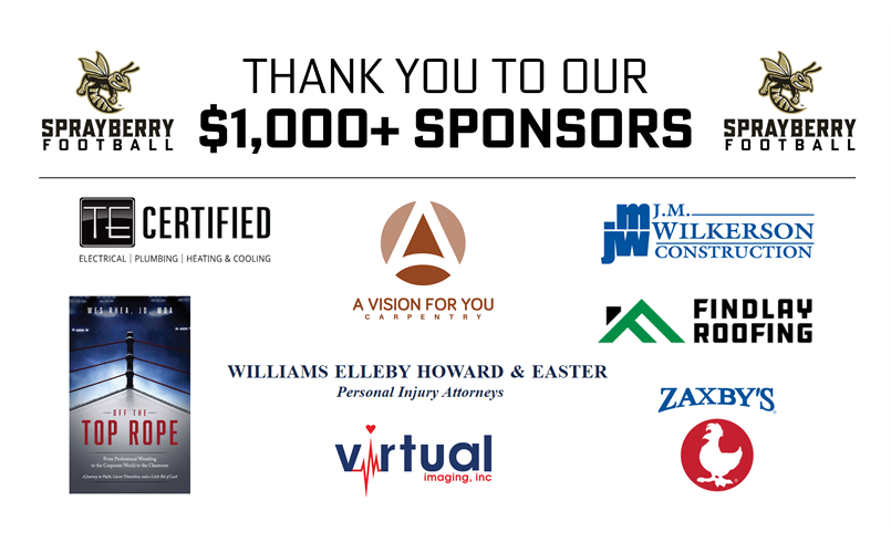 $1,000+ Sponsors
